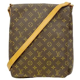 Borsa a tracolla Louis Vuitton Monogram Musette Marrone