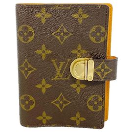 Louis Vuitton Monogram Agenda PM Notebook Cover Brown Grey