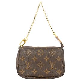 Louis Vuitton Monogram Mini Pochette Accessoires Marron
