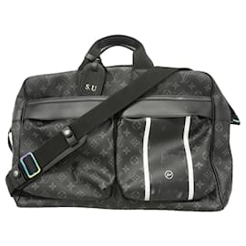 Louis Vuitton Boston Monogram Eclipse Flash Reisetasche Schwarz