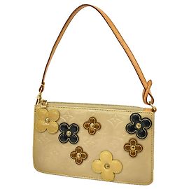 Pouch Louis Vuitton Vernis Flower Lexington Beige