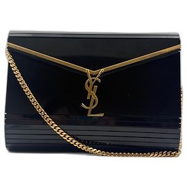 Borsa a tracolla minaudière Vicki Yves Saint Laurent Nero