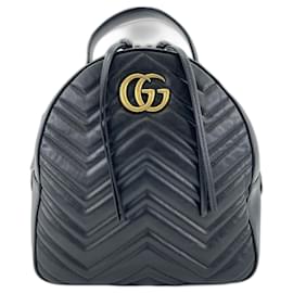 Gucci GG Marmont Black Backpack Black