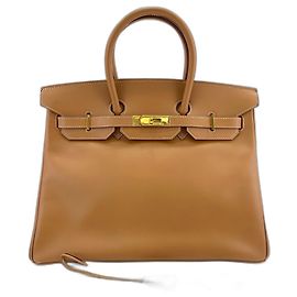 Hermès Bolsa de mão Hermes Birkin 35 Marrom