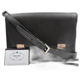 Bolsa de ombro Prada preta Preto