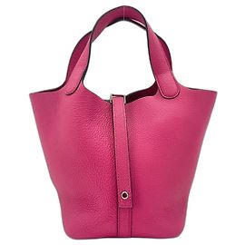 Hermès Bolsa HERMES Picotin Lock PM em rosa Rosa