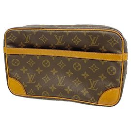 Sac Pochette Louis Vuitton Monogram Compiegne 28 Marron