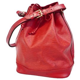 Borsa a tracolla Louis Vuitton Epi Noe Rosso