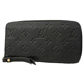 Portefeuille Zippy Louis Vuitton Monogram Empreinte Noir