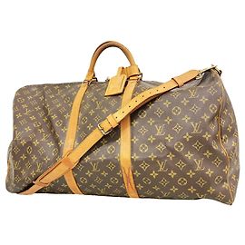 Louis Vuitton Boston Monogram Keepall Bandoulière 60 Marron