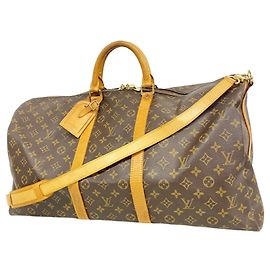Louis Vuitton Monogram Keepall Bandoulière 55 Marron