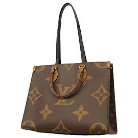 Sac cabas Louis Vuitton Monogram Giant Reverse OnTheGo MM Marron