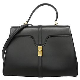 Céline Sac à main Celine Seize en cuir Noir
