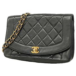 Sac à épaule Chanel Diana Chain Noir