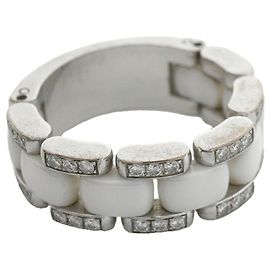 Chanel Ultra Collection Band Ring Weiß
