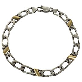 Tiffany & Co Pulseira de Berloques Tiffany Figaro Prata Dourado