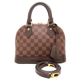 Louis Vuitton Brown Damier Ebene Alma BB Marrom