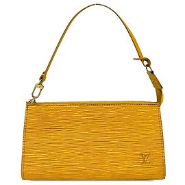 Louis Vuitton Yellow Epi Pochette Accessoires Gelb