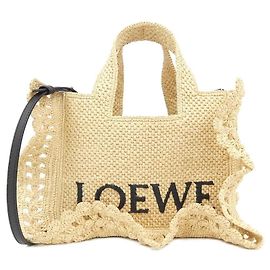 mala Loewe Font Tote Small Bege