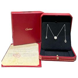 Collier Cartier Diamants et Or Blanc 18K Blanc Bijouterie argentée