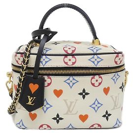 Borsa da mano porta trucchi Louis Vuitton GameOn Monogram Bianco