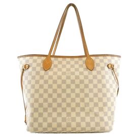 Louis Vuitton Damier Azur Neverfull MM Handtasche Blau