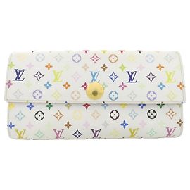 Louis Vuitton Multicolor Portefeuille Sarah M60443 Wallet Blanco Otro