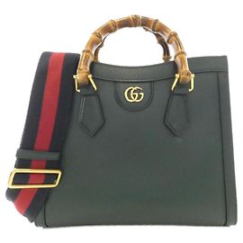 Bolsa Gucci Diana de couro verde Verde