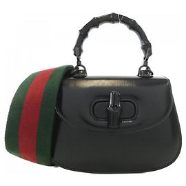 Gucci Bamboo 1947 Handbag Black