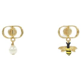 Christian Dior DIOR GARDEN E4672WOMLQ Earrings Black Golden Yellow