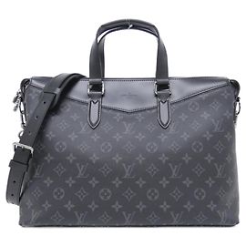 Louis Vuitton Monogram Eclipse Briefcase Explorer M40566 Black