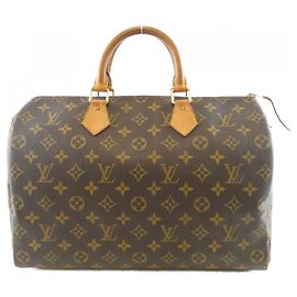 Bolsa Boston Louis Vuitton Monogram Speedy 35cm Marrom