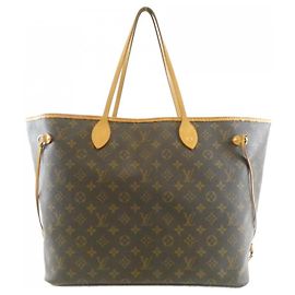 Sac à main Louis Vuitton Monogram Neverfull GM Marron