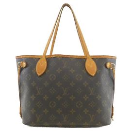 Borsa Louis Vuitton Monogram Neverfull PM Marrone