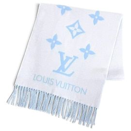 Louis Vuitton blauer Kaschmir-Stola Blau