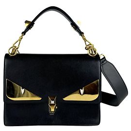 Fendi Black Leather Handbag Black