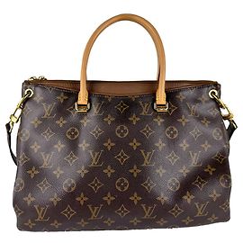Sac à épaule Louis Vuitton Monogram Pallas Marron Monogramme