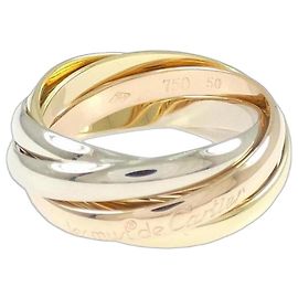 Anello Cartier Trinity in oro rosa bianco e giallo 18K Altro