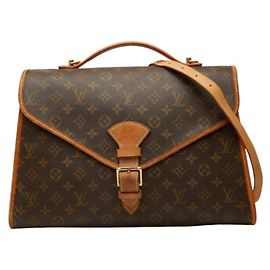 Sac à main Louis Vuitton Monogram Beverly Marron Noir Monogramme