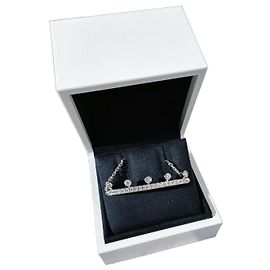Pulseira De Beers Dewdrop Smile de Diamantes Prata