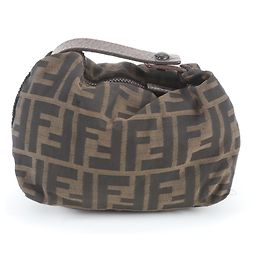 Fendi Zucca Pouch 26540 Handtasche Braun