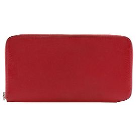 Hermès Azap Silk'in Long Epsom Long Wallet Red