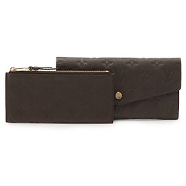 Louis Vuitton Monogram Empreinte Long Wallet Brown
