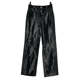 Rotate Pantalon noir effet cuir Black
