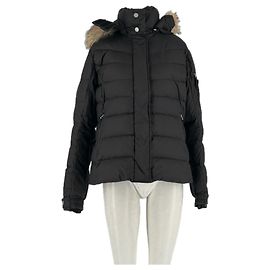 Autre Marque Doudoune col en fourrure Black
