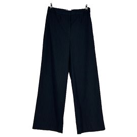 Autre Marque Pantalon marine à rayures Bleu Marine