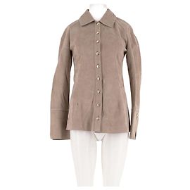 Autre Marque Camicia dritta in scamosciato beige BY MALINA Beige