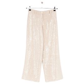 Autre Marque LAGANINI Beige Straight Leg Pants Beige