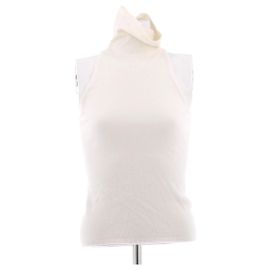 Autre Marque Top creme sem mangas Bege