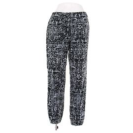 Chanel Calças de esponja estampadas Cinza